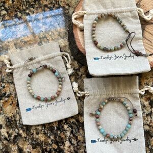 (3) Carolyn Janes Stone Bracelets